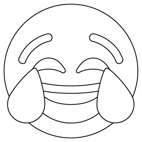 Face with tears of joy emoji coloring page free printable coloring pages