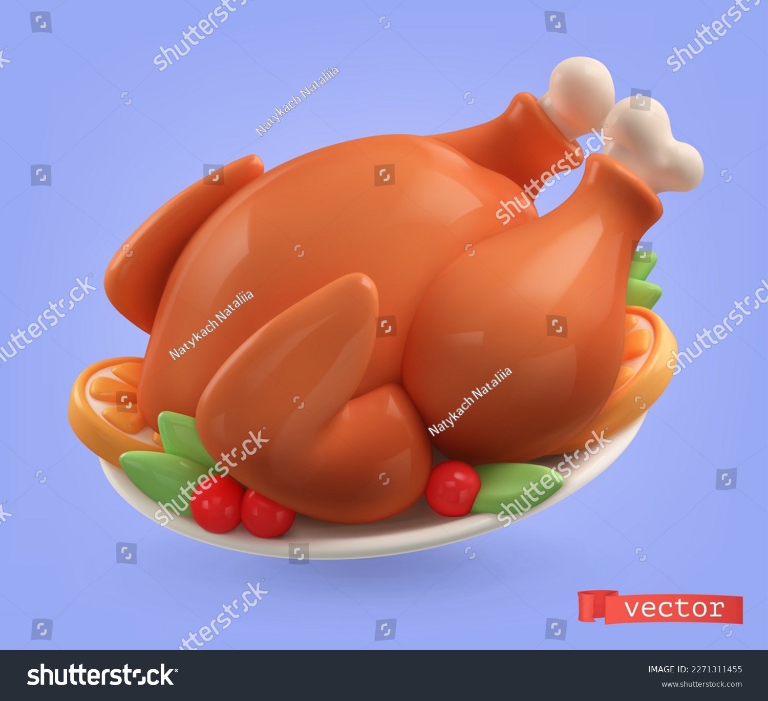 Turkey plate over royalty