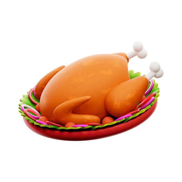 Thousand christmas turkey isolated royalty