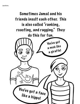 Roastingteasing social storycoloring book by lanas behavior resources
