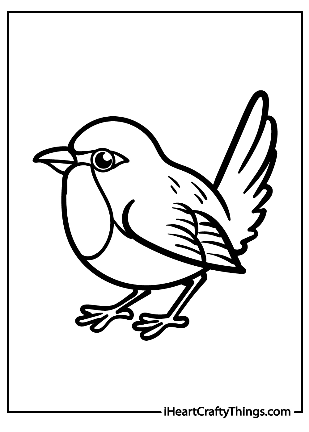Robin coloring pages free printables