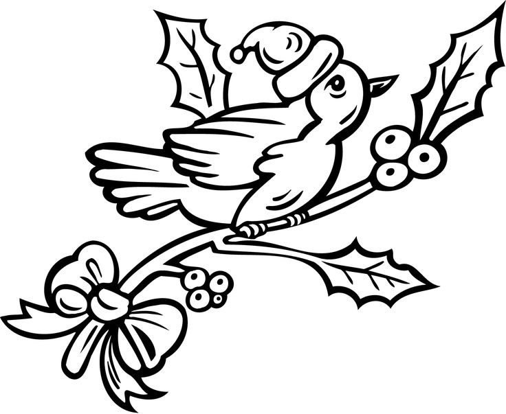 Coloringguru christmas bird christmas tree coloring page christmas coloring pages