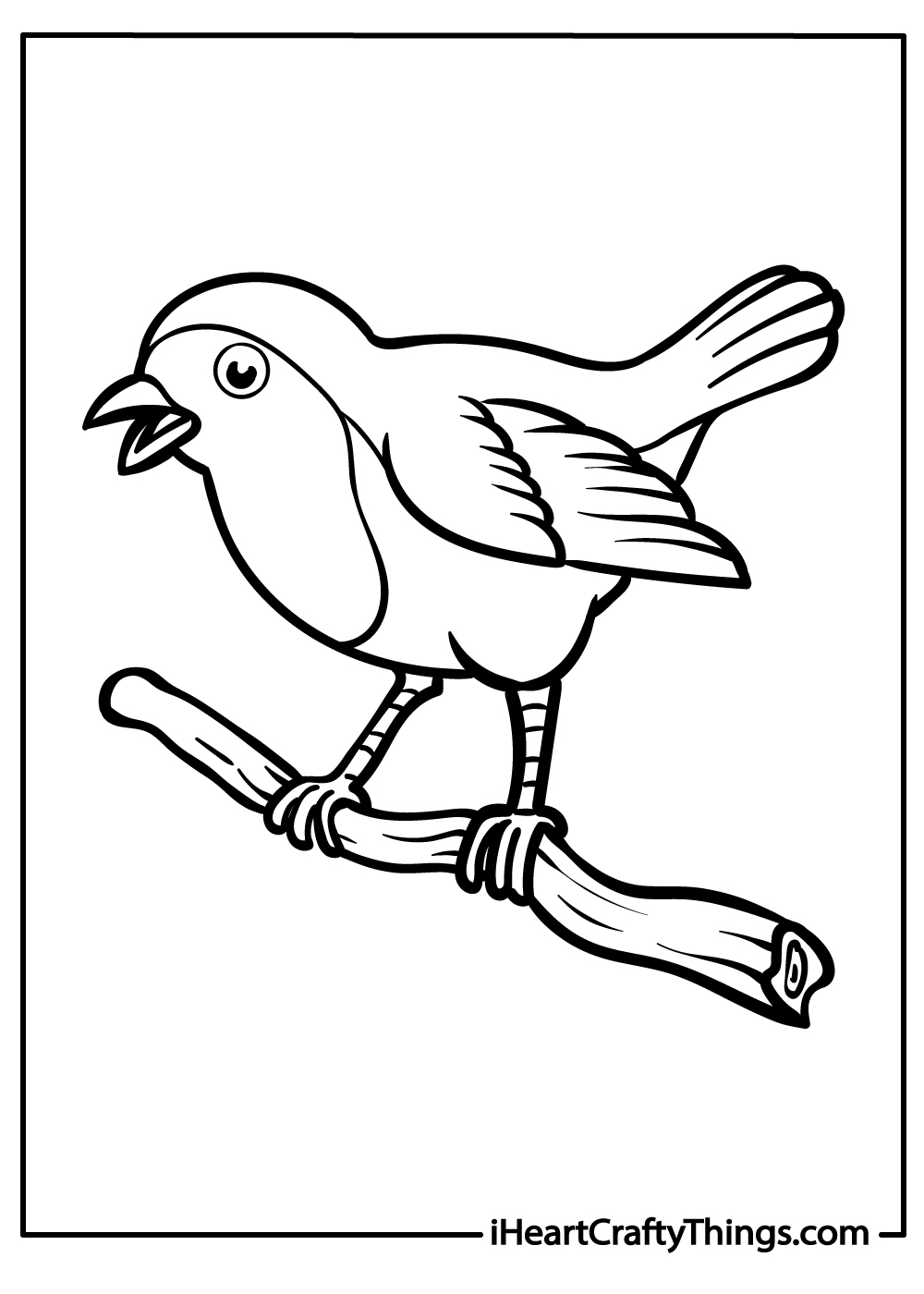 Robin coloring pages free printables