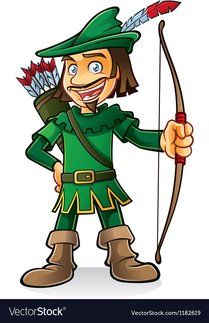 Robin hood royalty free vector image