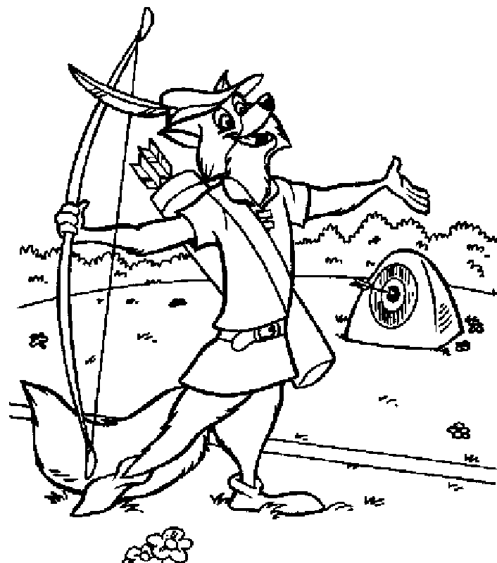 Archery coloring pages