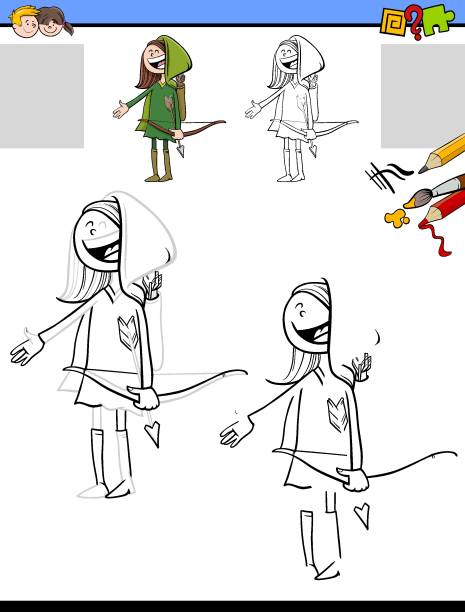 Arrow bow robin hood archery stock illustrations royalty