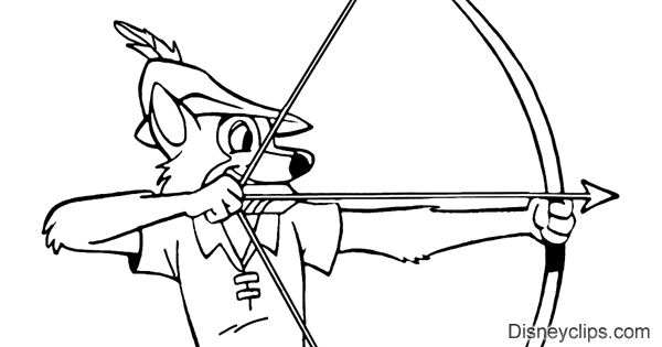Disneys robin hood coloring pages
