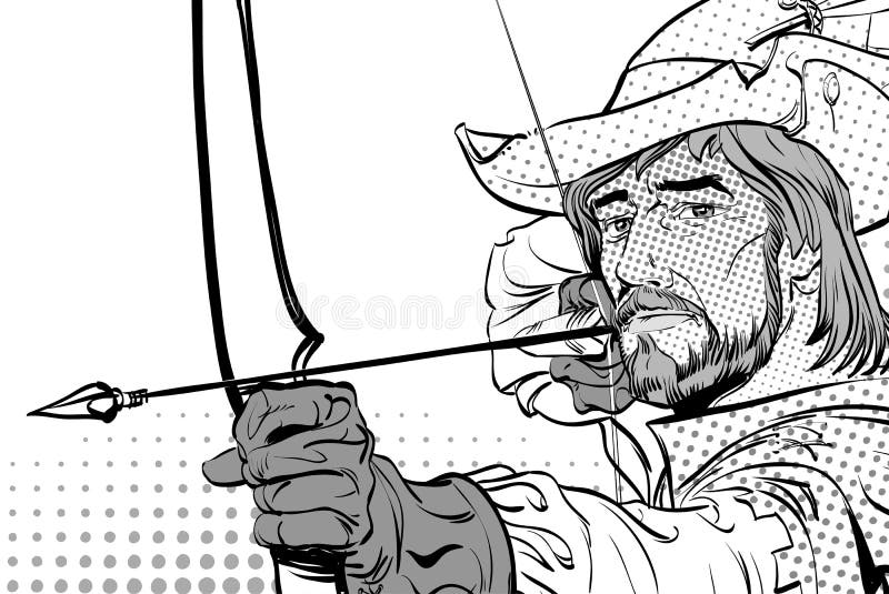 Arrows robin hood stock illustrations â arrows robin hood stock illustrations vectors clipart