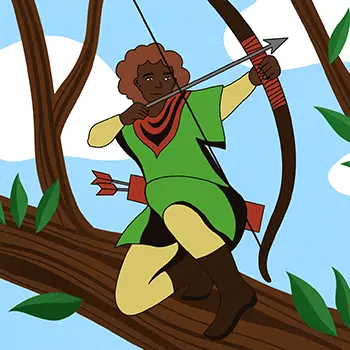 Robin hood and the golden arrow