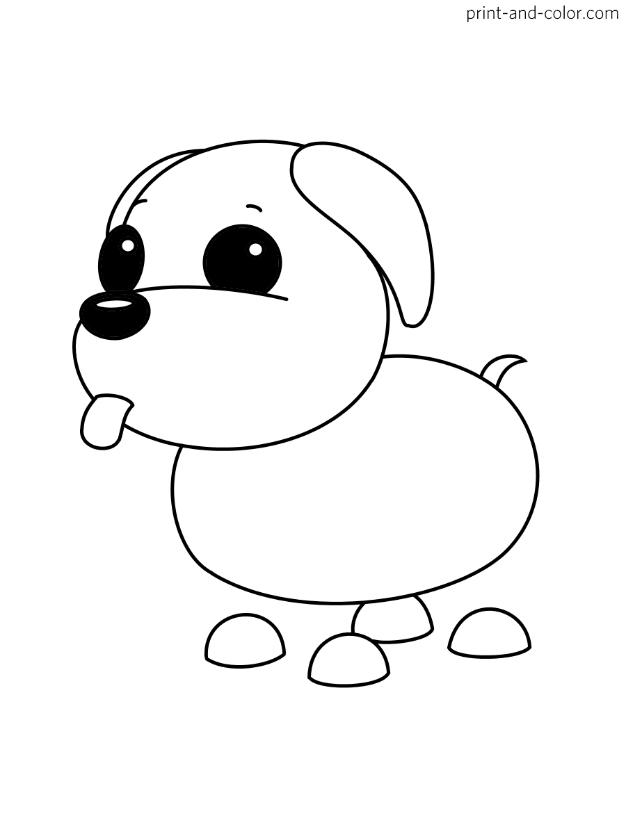 Adopt me coloring pages print and color