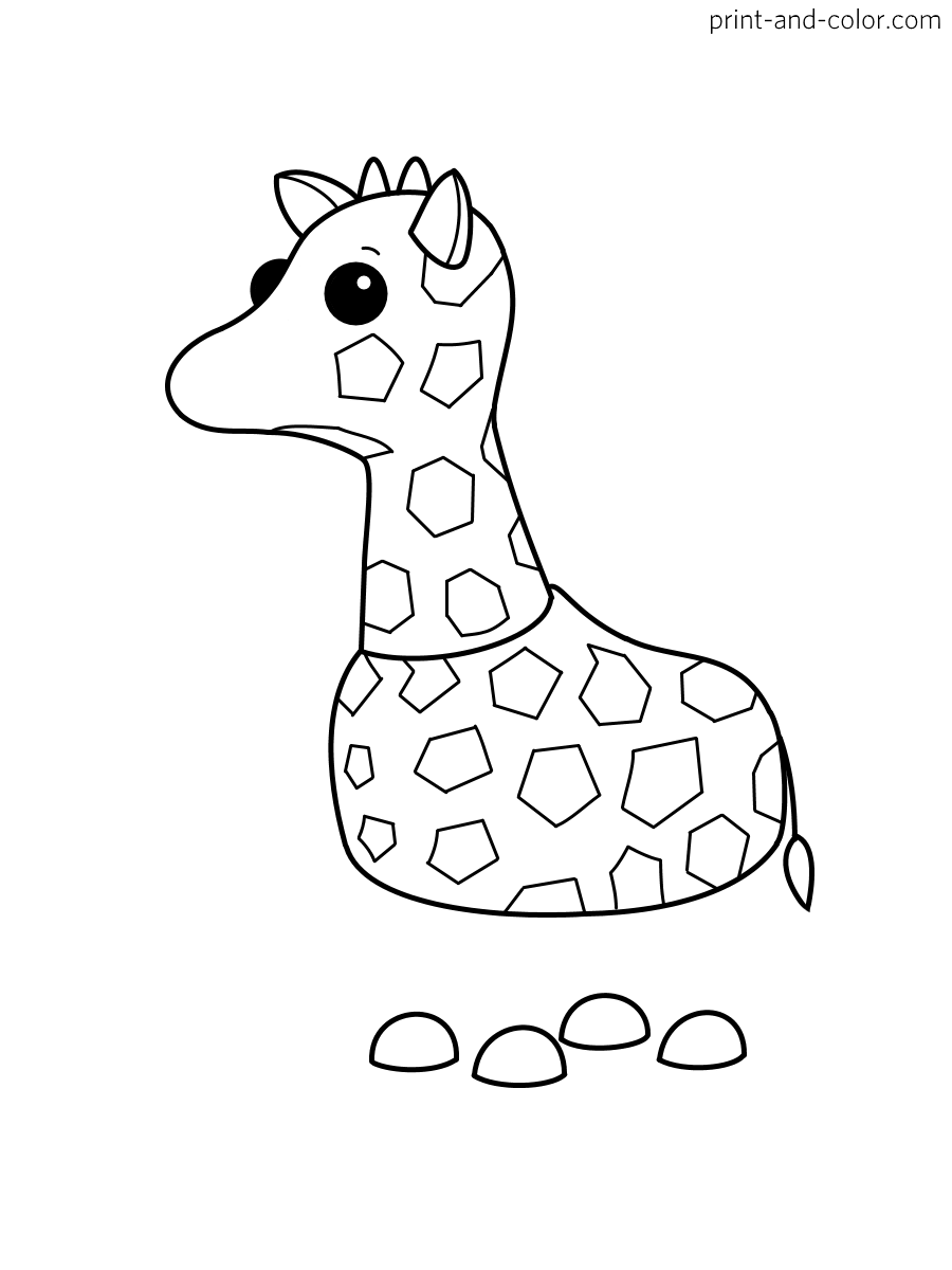 Adopt me coloring pages print and color