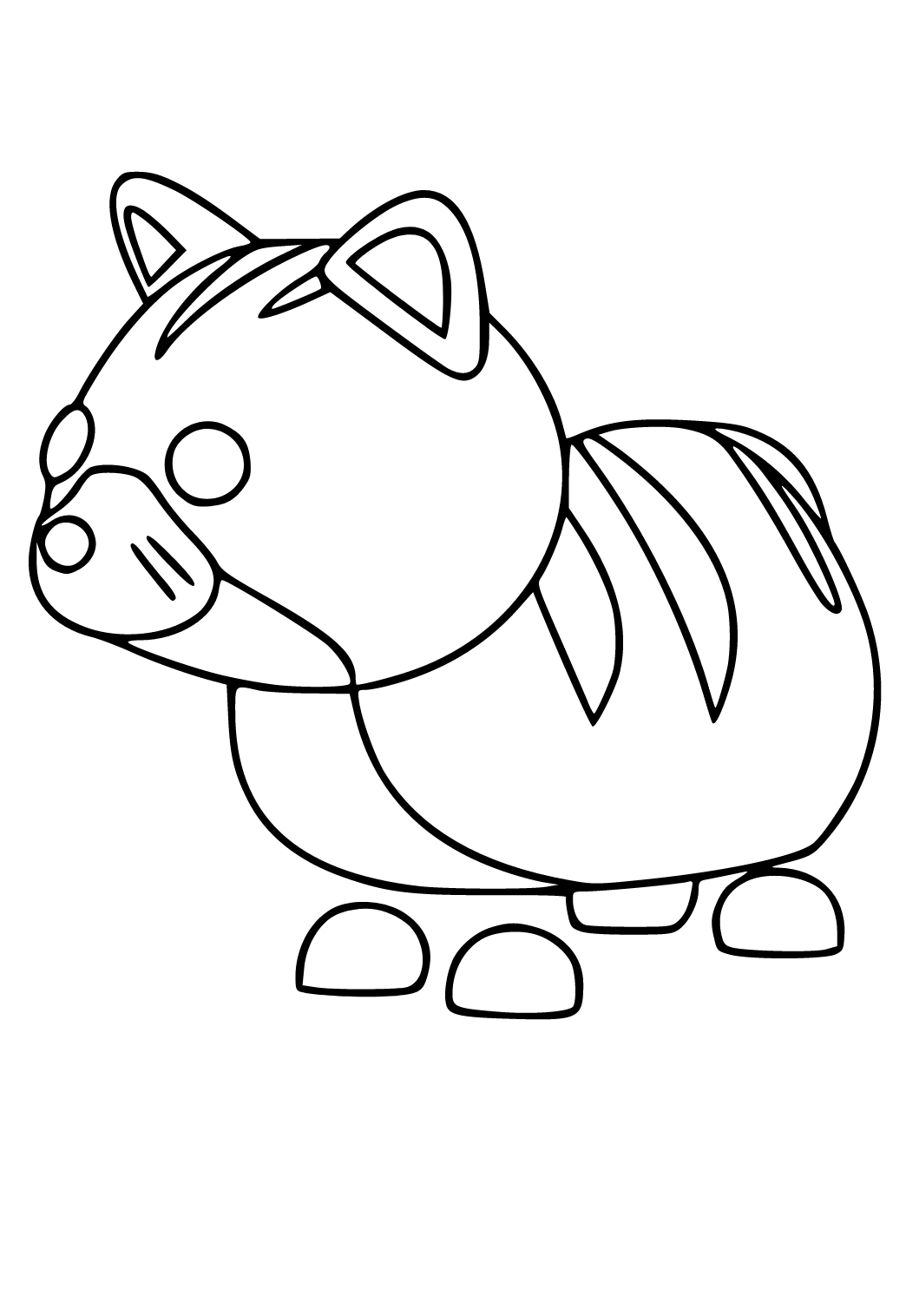Free printable adopt me cat coloring page for adults and kids