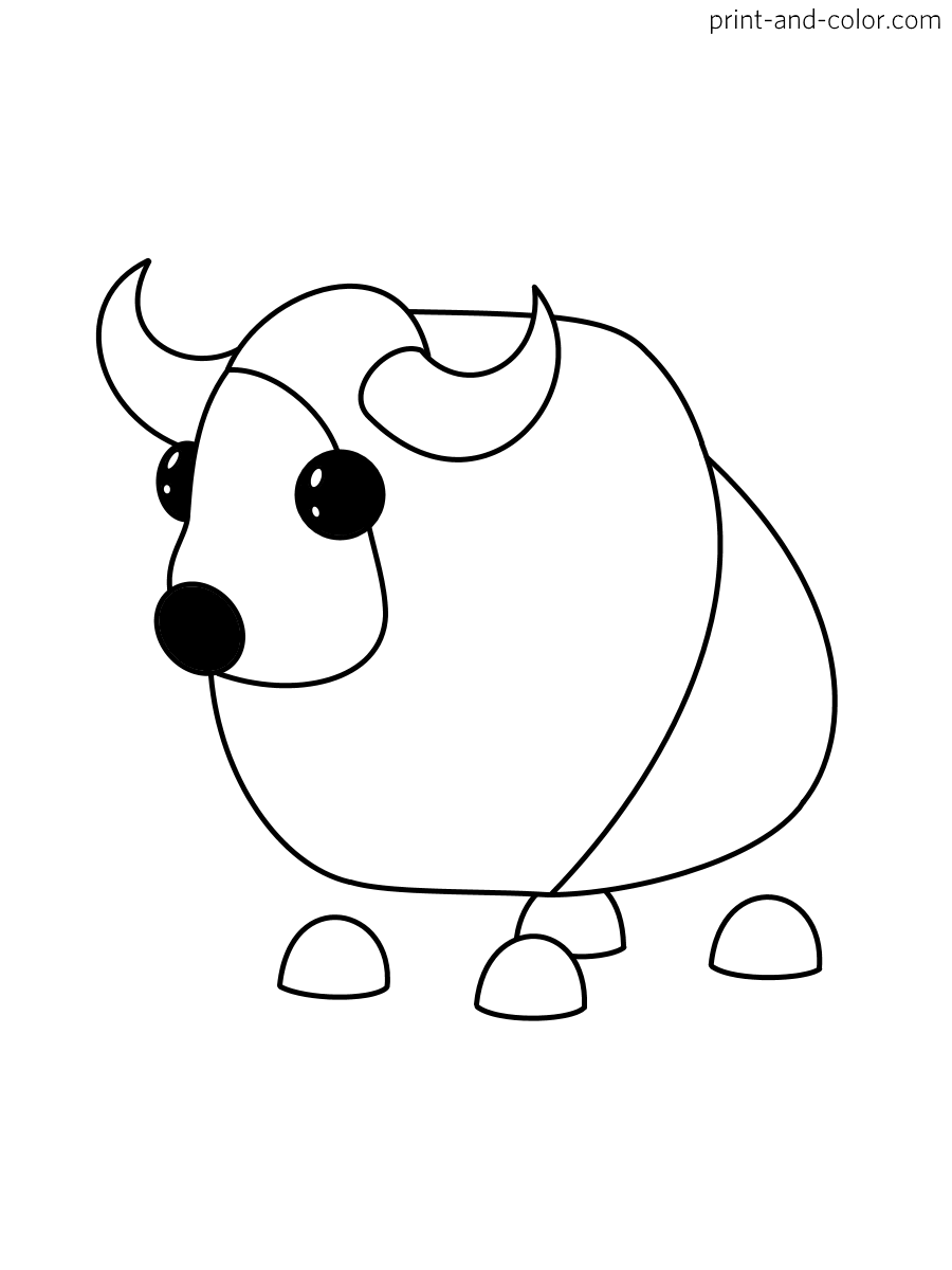 Adopt me coloring pages print and color