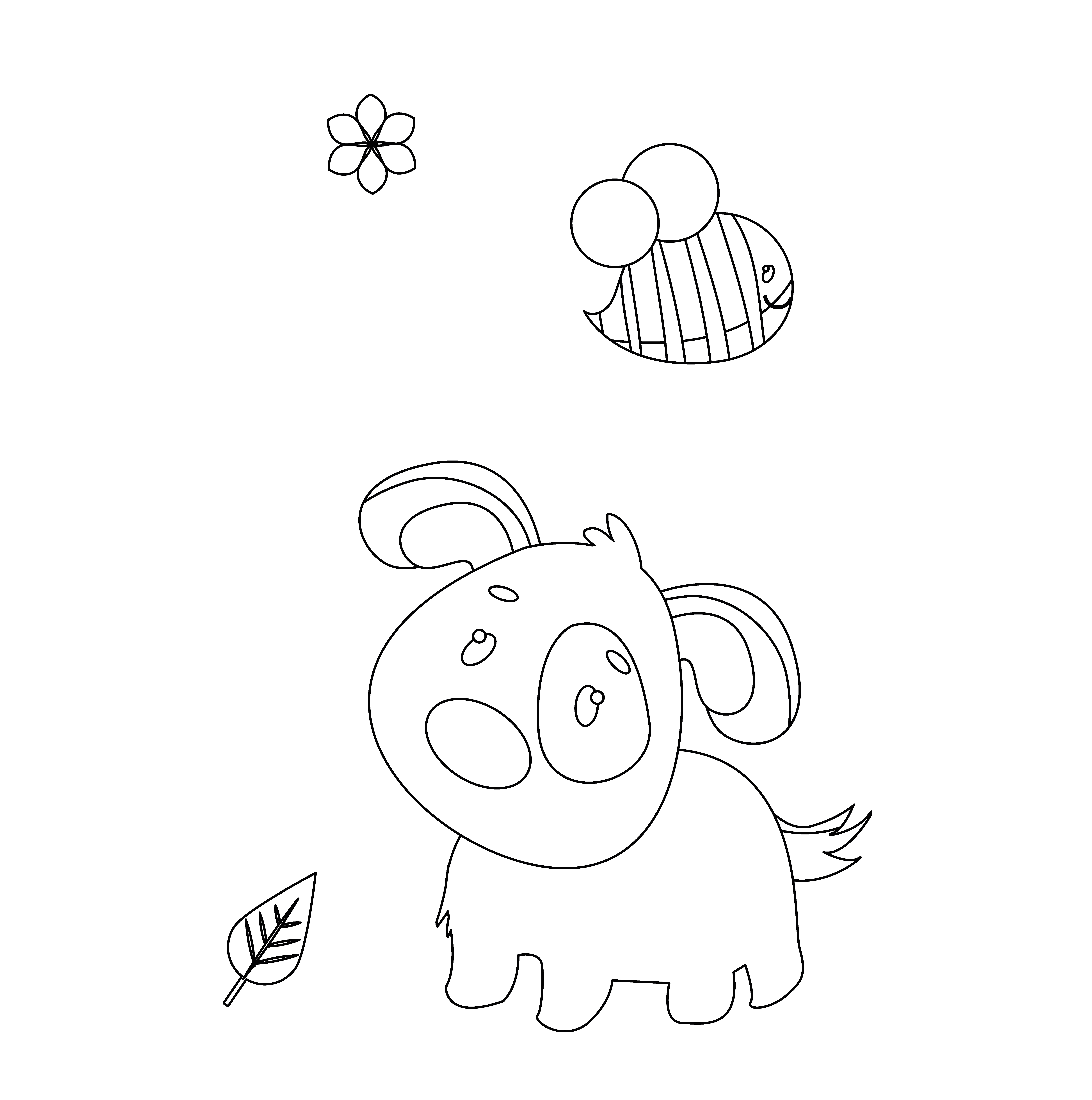 Free dog coloring pages for kids