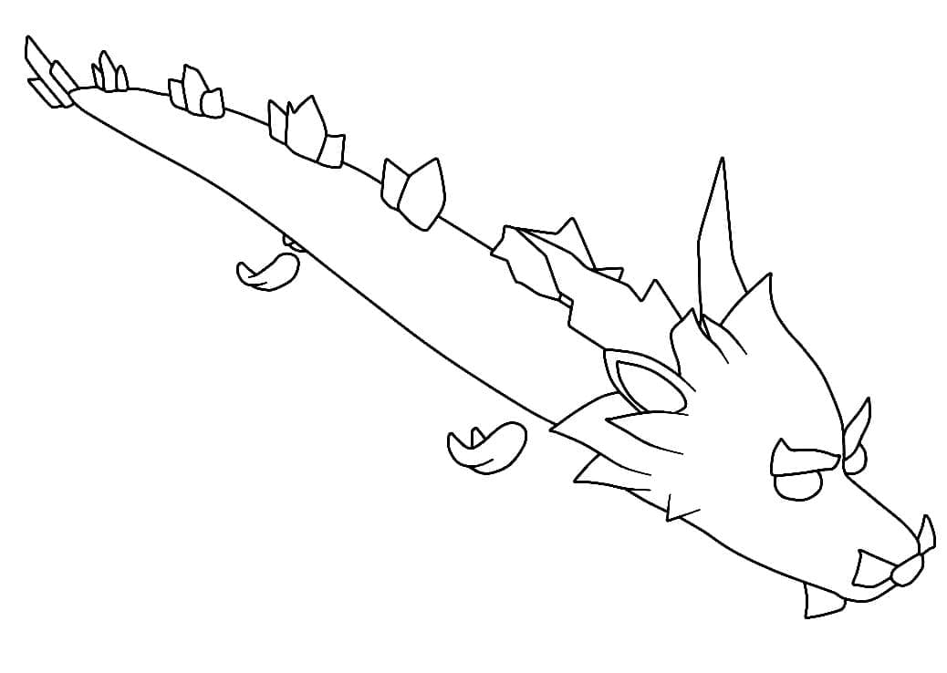 Adopt me chinese dragon coloring page