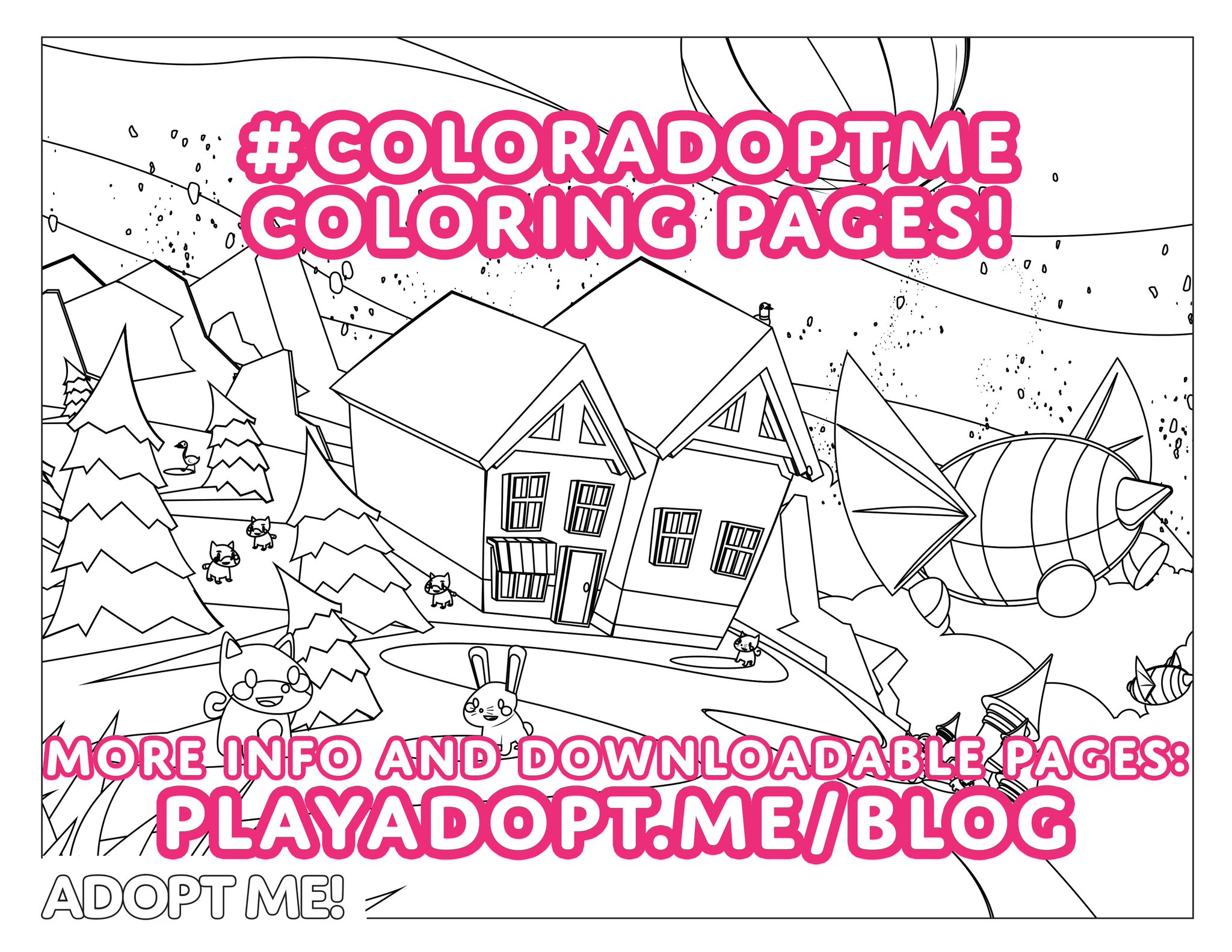 X adopt me øùù x another coloring page is up on our blog now ð coloradoptme more information about the challenge and downloadable pages httpstcoyrekgsbn httpstcojdvuygc
