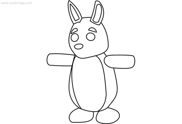 Roblox adopt me coloring pages kangaroo