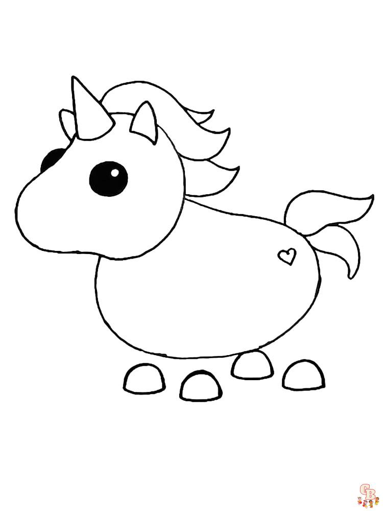 Free adopt me coloring pages for kids