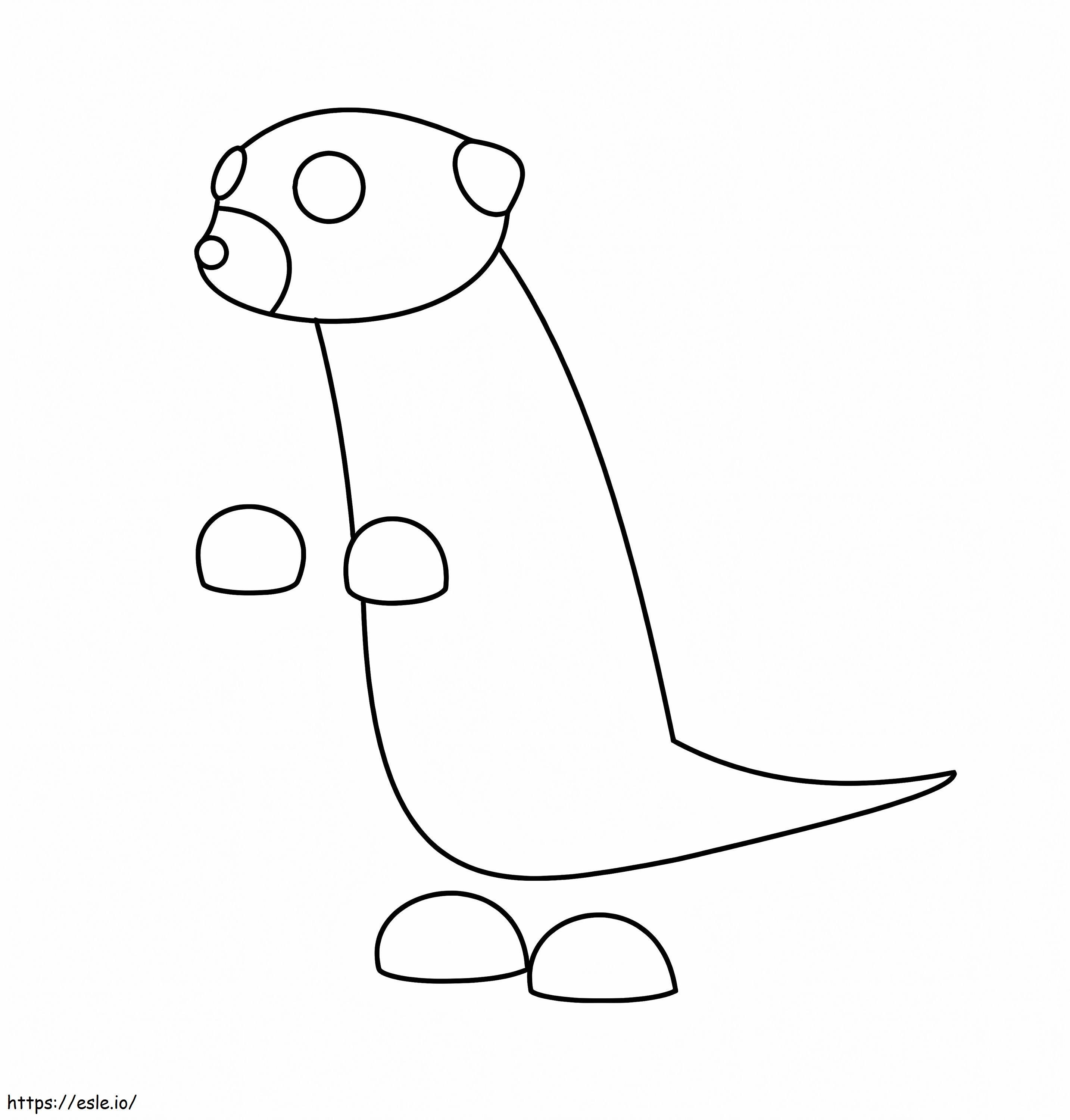 Meerkat adopt me coloring page