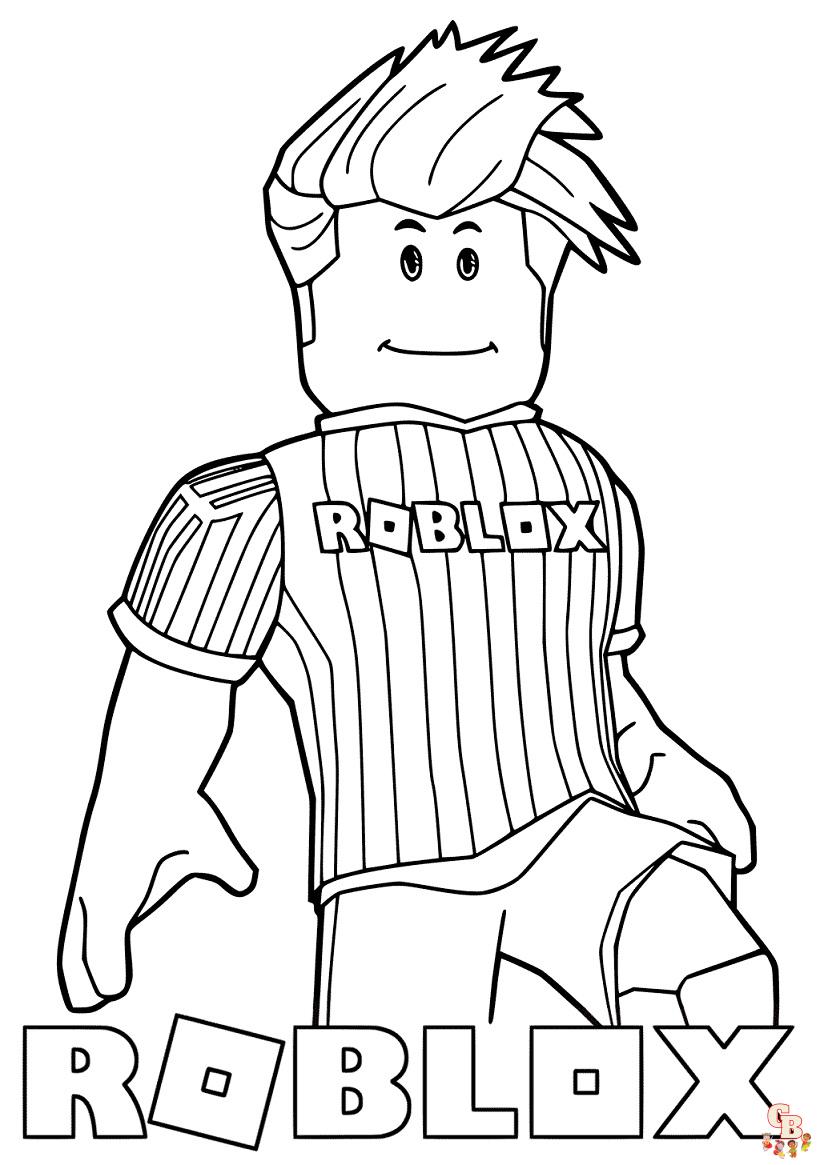 Free roblox coloring pages for kids to print