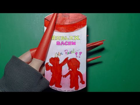 Roblox bacon color reveal paper diy bacon roblox paper play paperdiy colorreveal