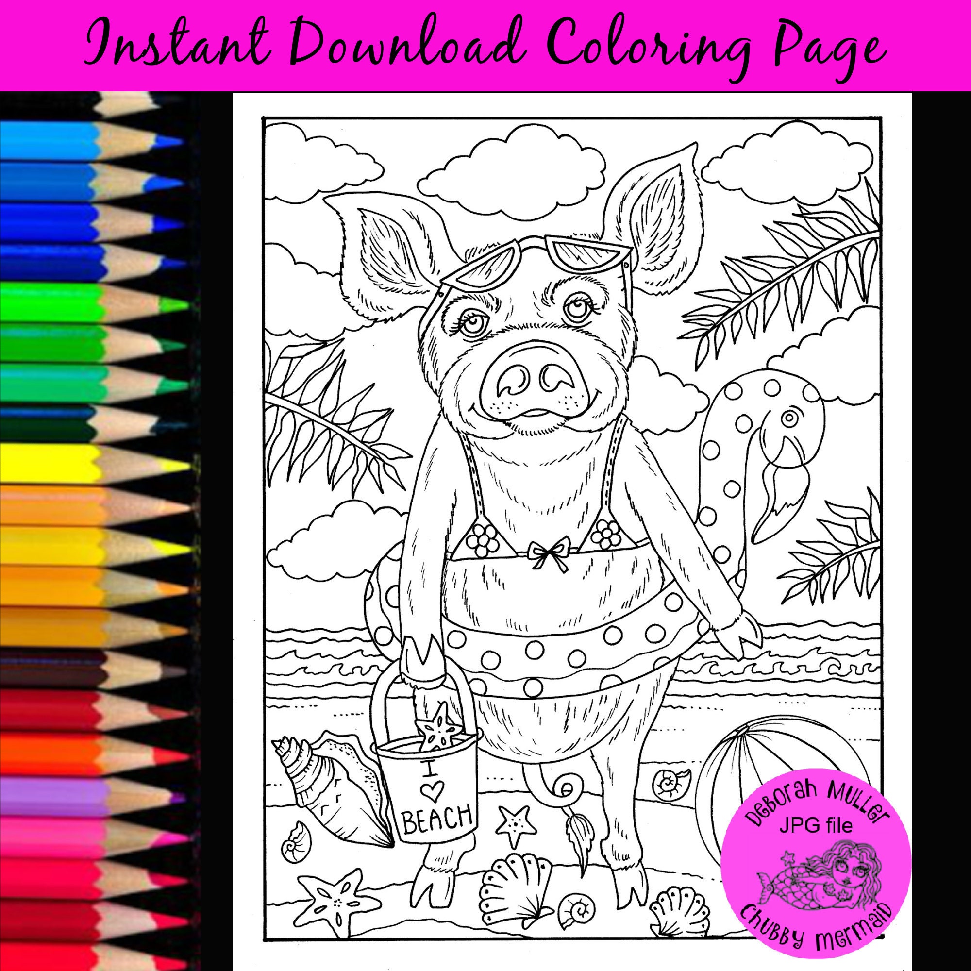 Bacon coloring page