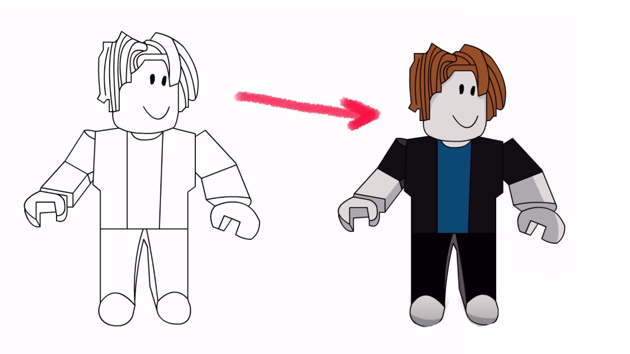 How to draw bacon hair roblox drawing