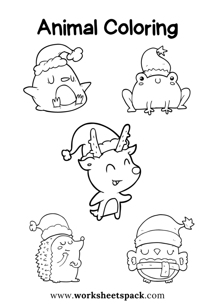 Free christmas coloring pages for kids