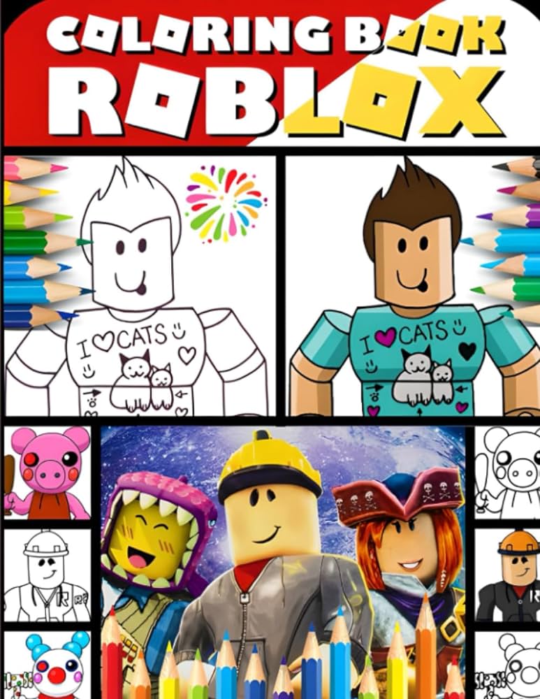 Roblox coloring book pag of creative fun for all ag perfect as