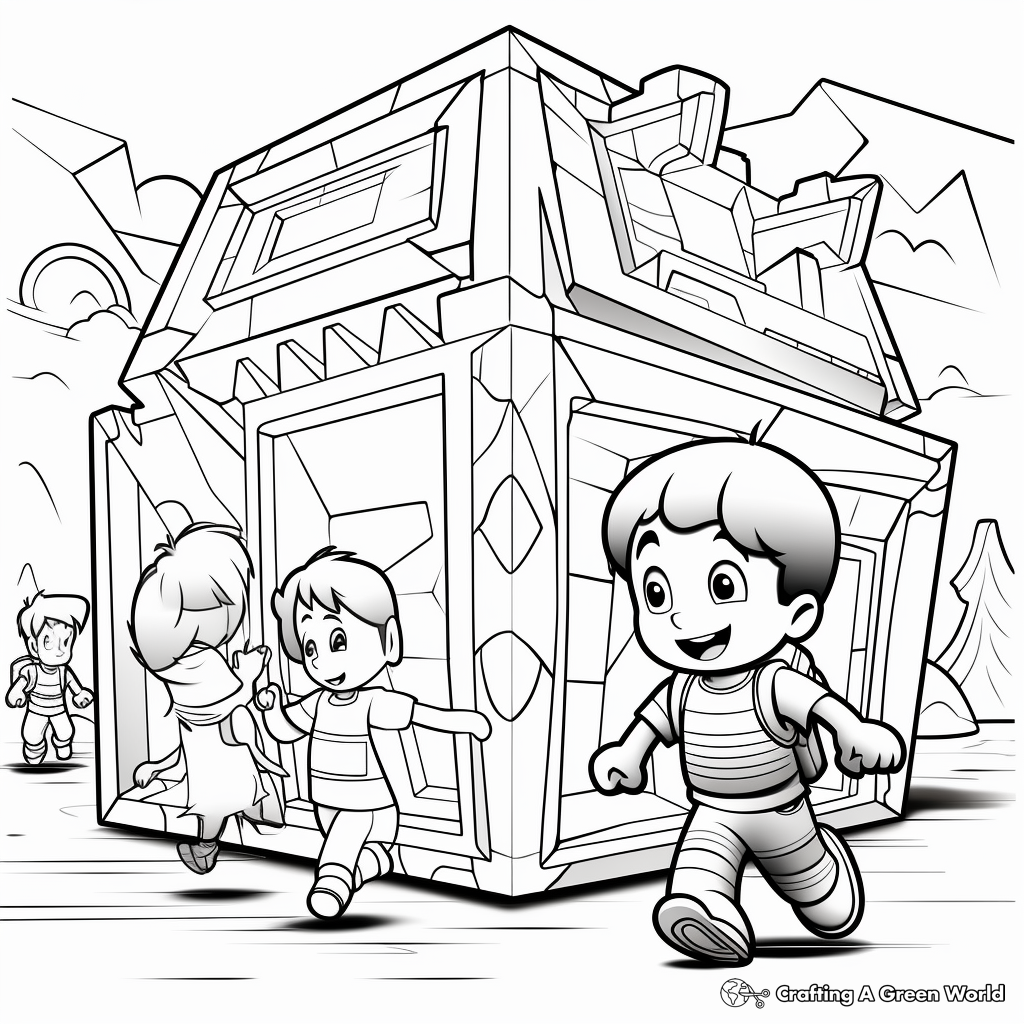 Trapezoid coloring pages