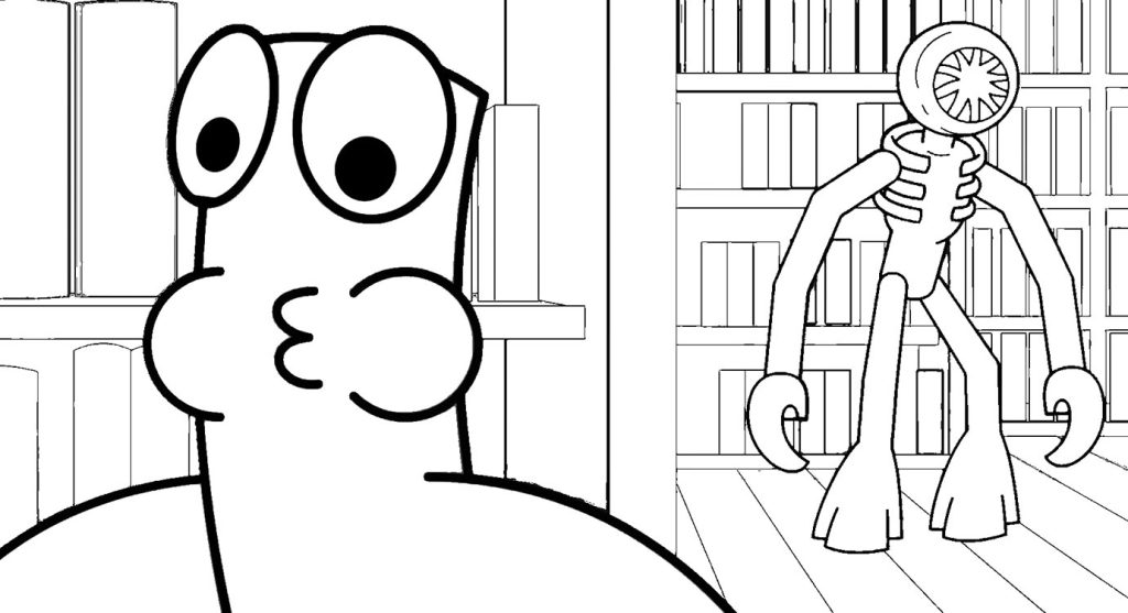 Doors coloring pages â rainbow friends â art art