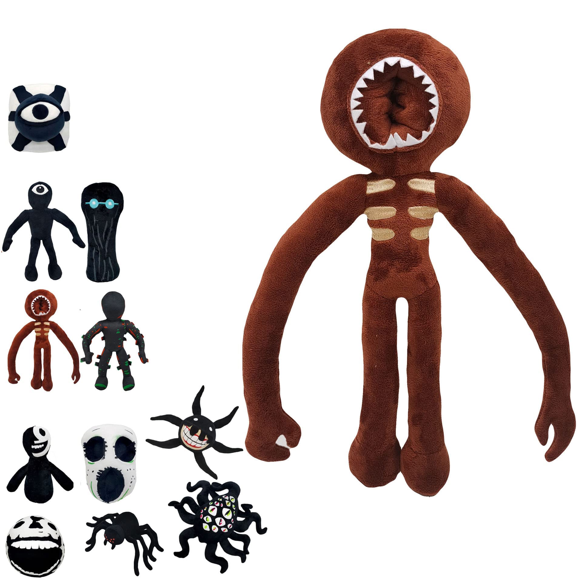Roblox doors figure plushdoors robloxroblox door plushroblox plushhorror monster pillow for kids and fans gifts and der birthday halloween thanksgiving christmas a toys games