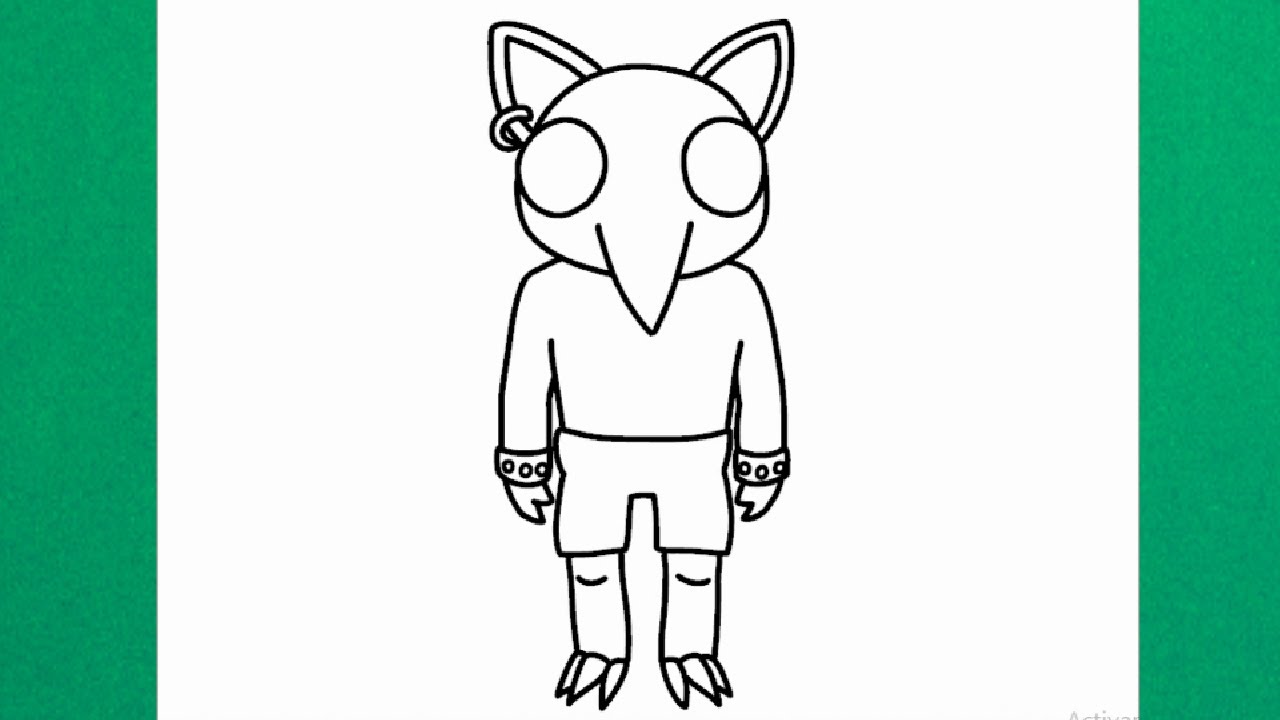 How to draw el goblino fro doors roblox
