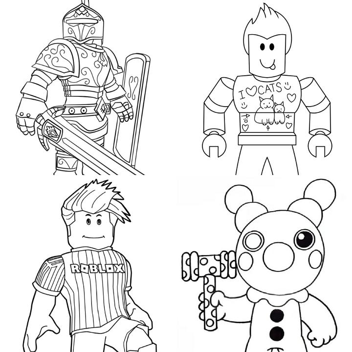 Free roblox coloring pages for kids and adults
