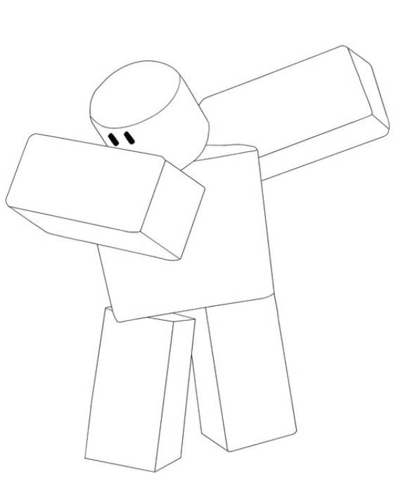 Free easy to print roblox coloring pages