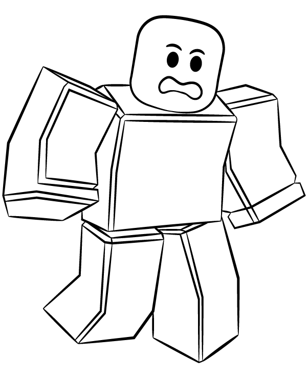 Darmowa kolorowanka roblox noob