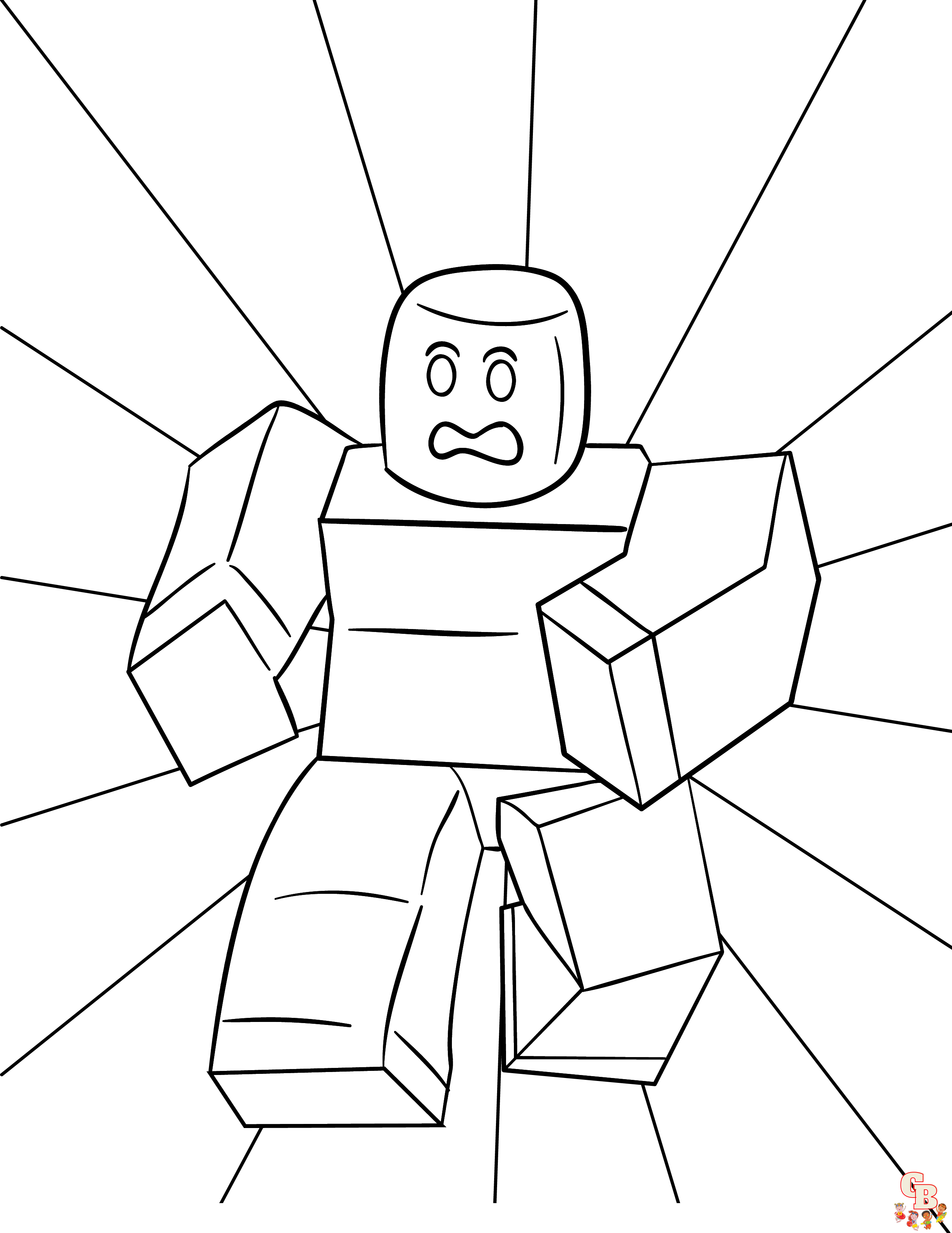 Noob roblox coloring pages morsomme og gratis utskrivbare ark
