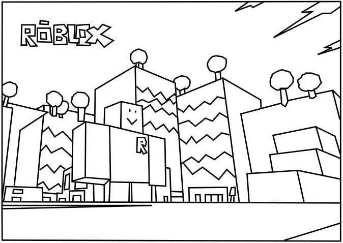 Printable roblox coloring pages pdf free