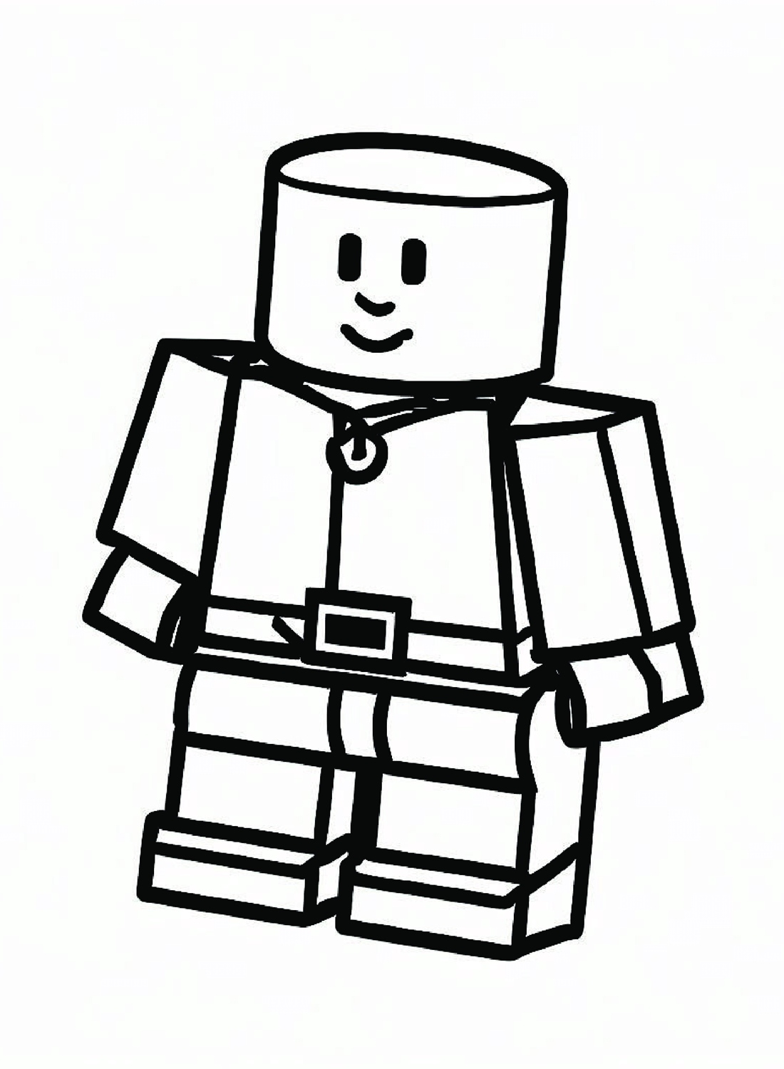 Roblox noob coloring pages