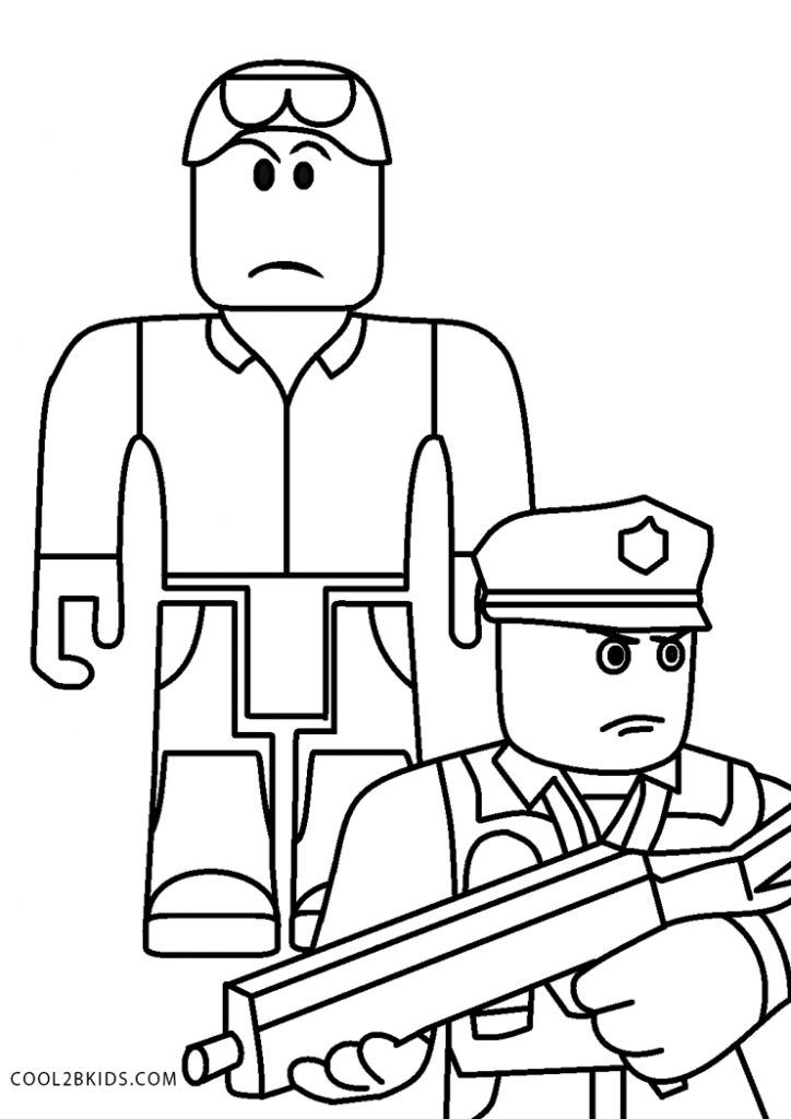 Dibujos de roblox para colorear