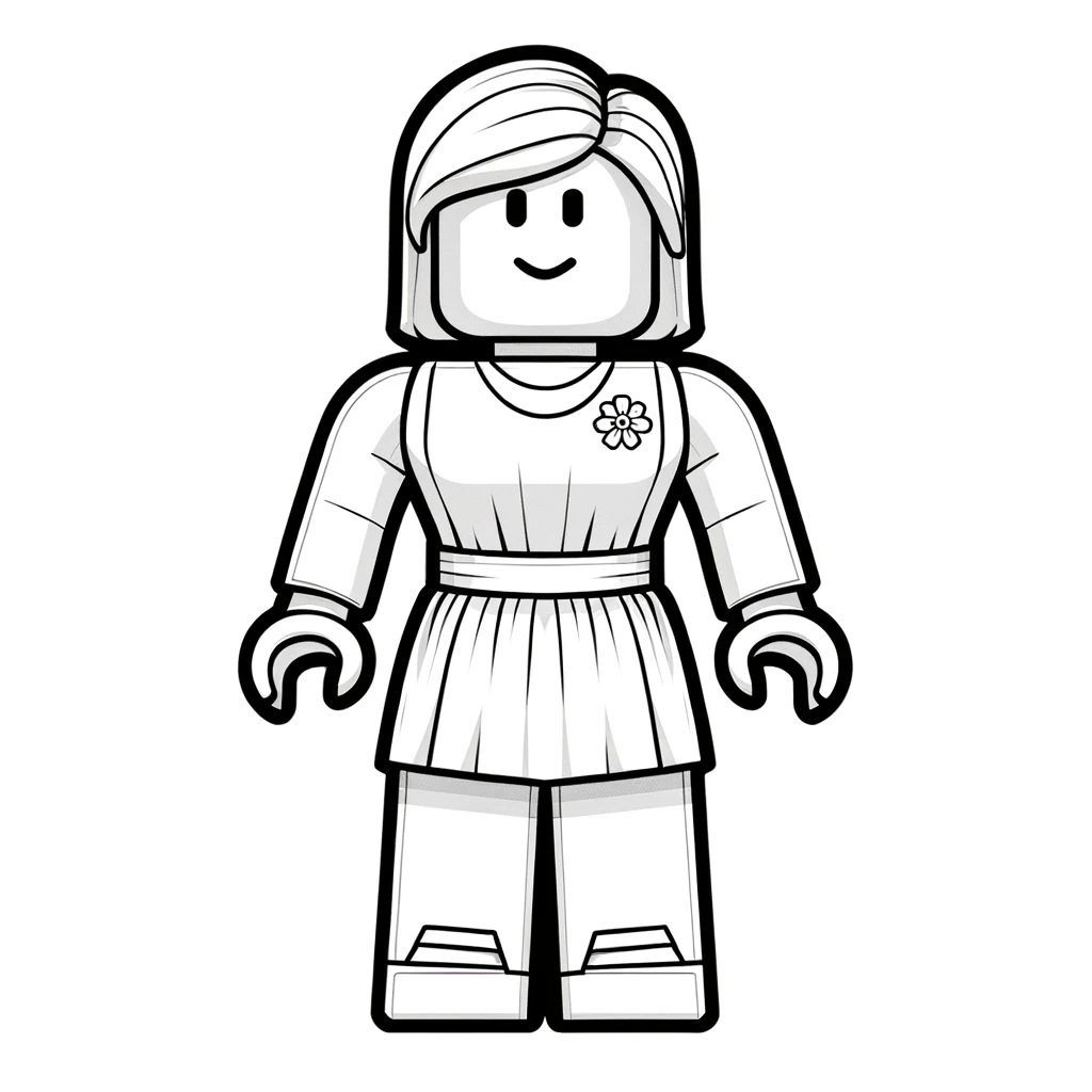 Imprimir personagem do roblox colorir e pintar