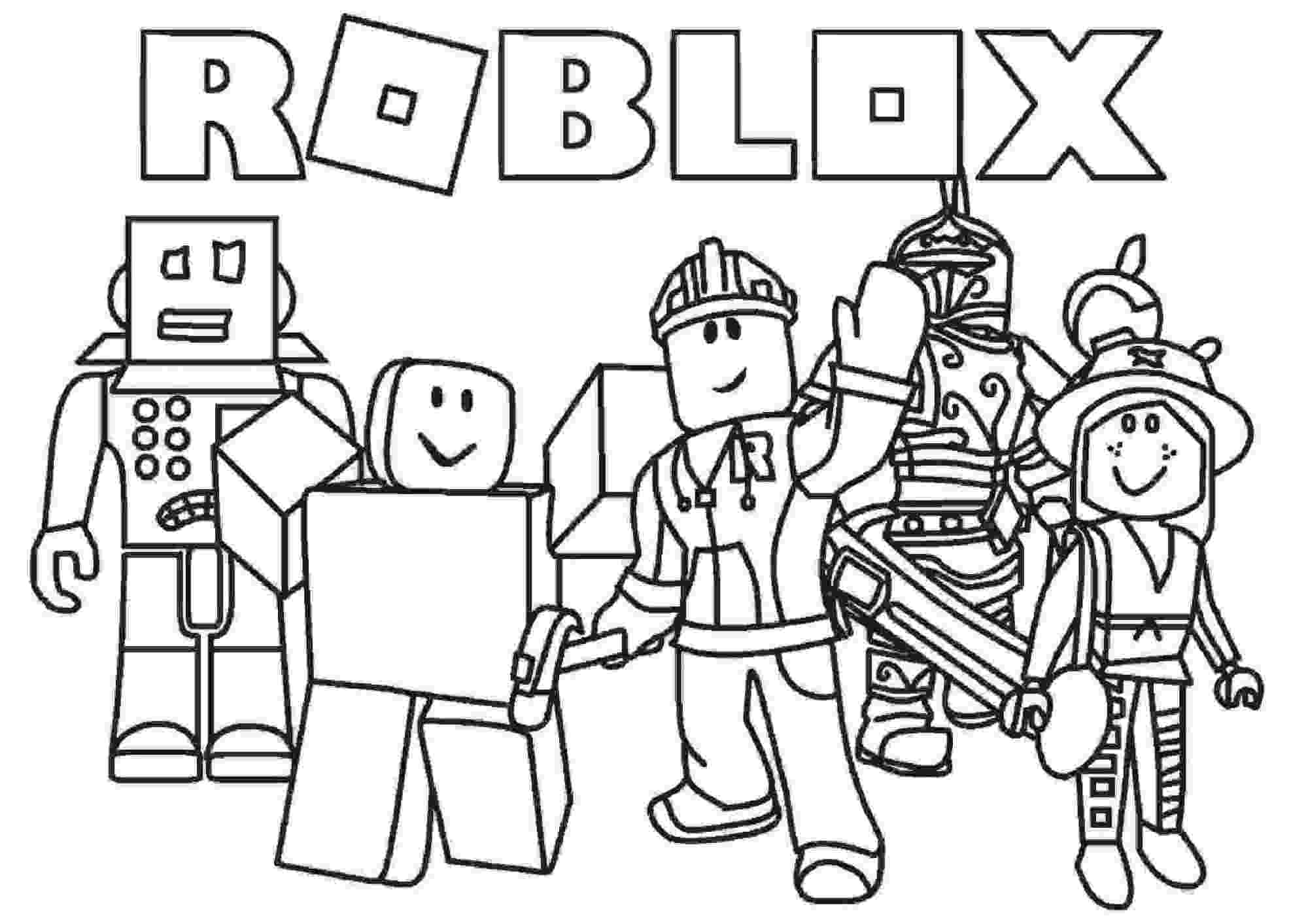 Roblox coloring pages