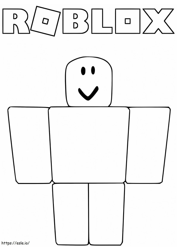 Roblox characters coloring pages