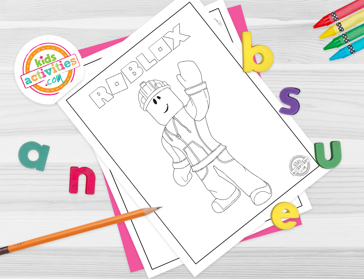 Free roblox coloring pages for kids to print color kids activities blog