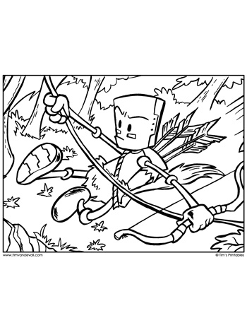 Arrowbot coloring page â tims printables