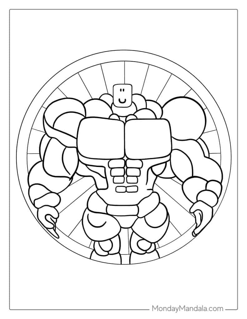 Roblox coloring pages free pdf printables