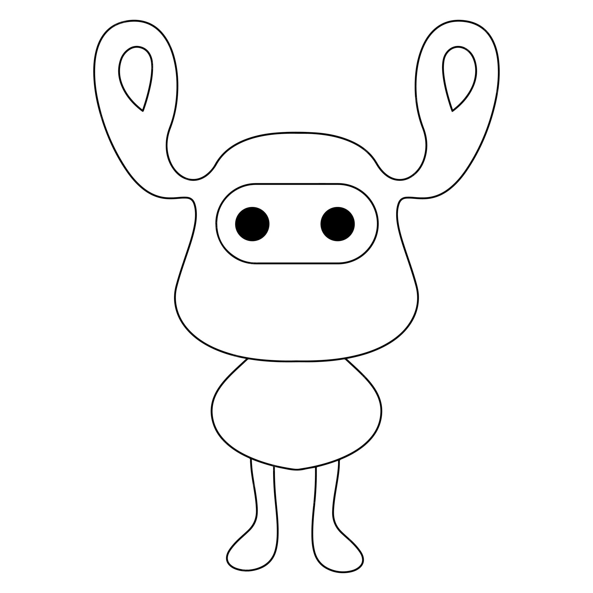 Premium vector monster coloring pages for kids