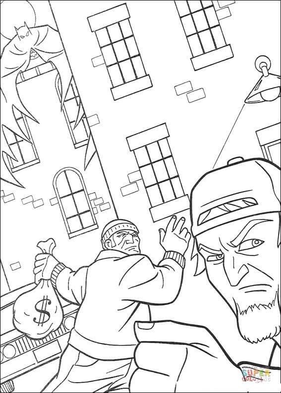 The thief coloring page free printable coloring pages