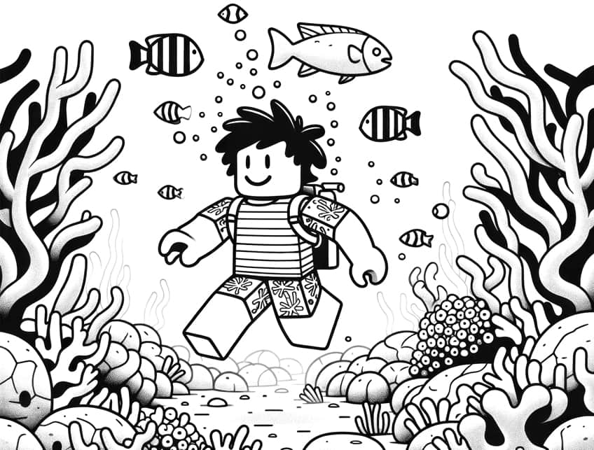 Roblox coloring pages
