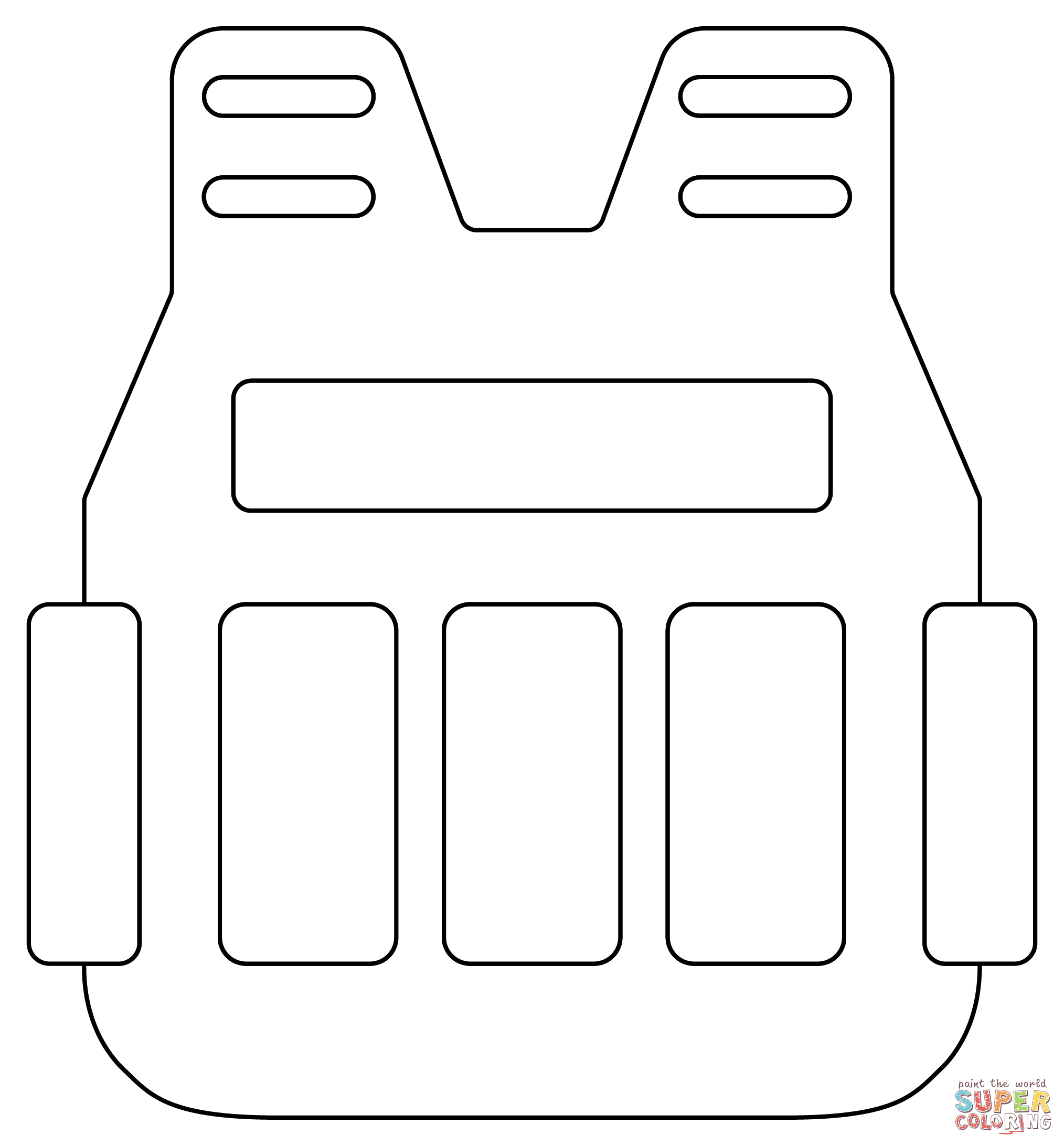 Police vest coloring page free printable coloring pages